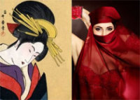 Красавицы Востока: утонченная японка и знойная арабка